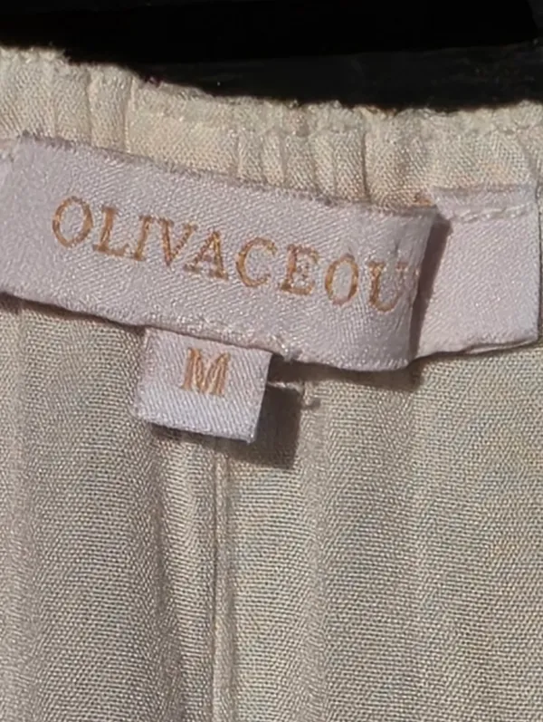 Olivaceous Pink Puff-Sleeve Mini Dress Medium - Image 4