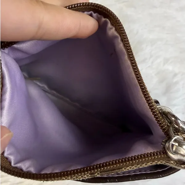 Coach Brown Wristlet - Image 4