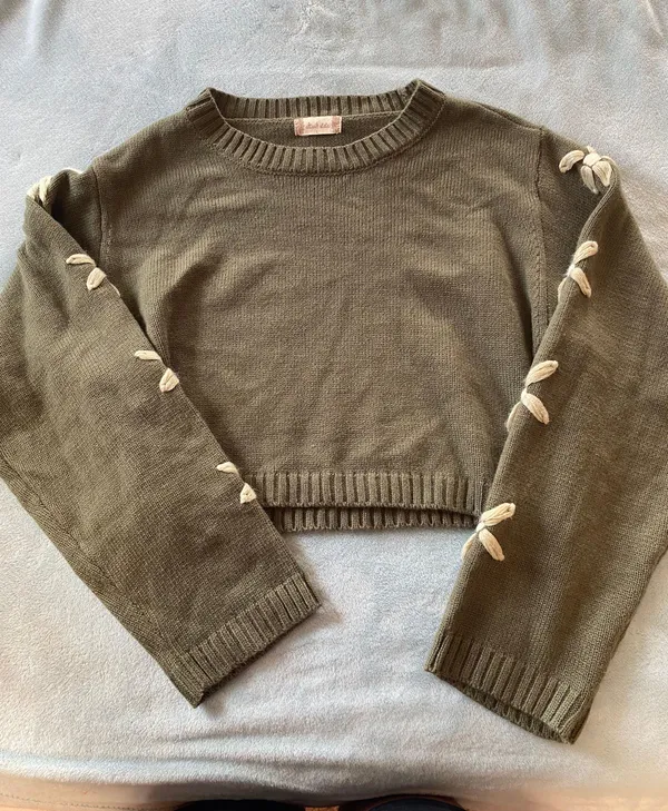 Altar'd State Cropped Sweater - Image 3