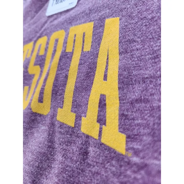 Women's SMALL Pressbox Minnesota Golden Gophers Vintage Wash Pullover Sweatshirt - Image 6