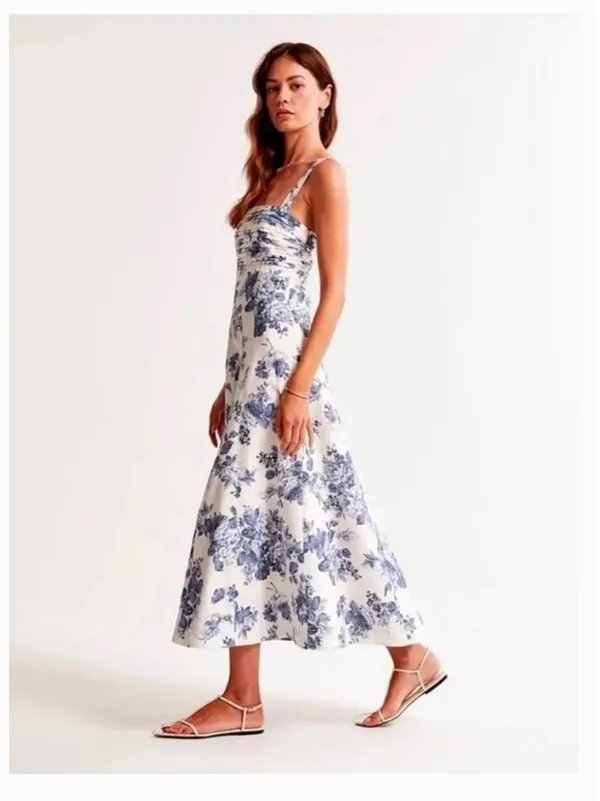 Abercrombie Emerson Midi Dress Floral - Image 3