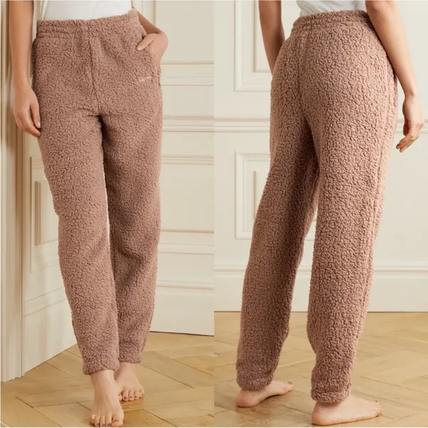 Skims teddy joggers in tigers eye Sz S Comfy Casual Lounging - Image 3