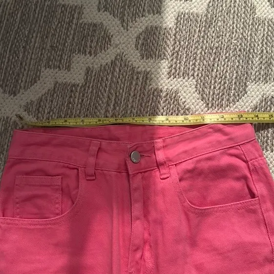 SheIn pink straight leg jeans - Image 6