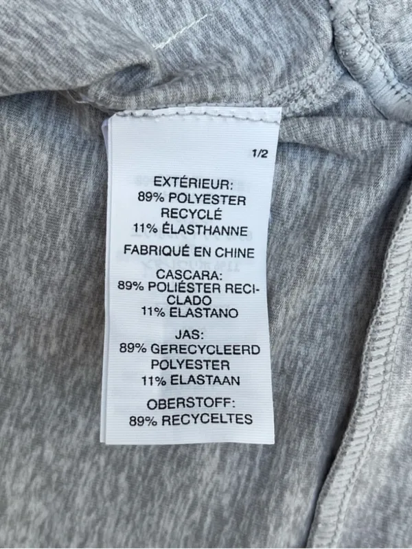Vuori Halo Essential Hoodie Light Gray Heather Women's Minimalist Outdoor Size M - Image 7