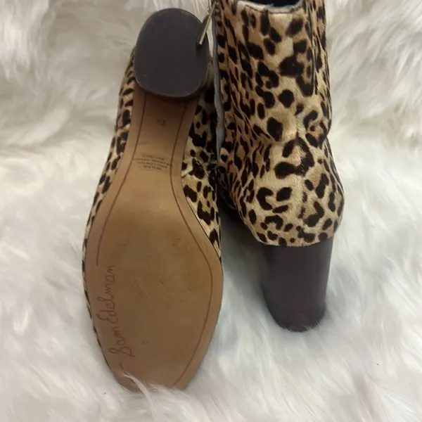 Sam‎ Edelman Corra Leopard Booties Size 8.5 B82 - Image 8
