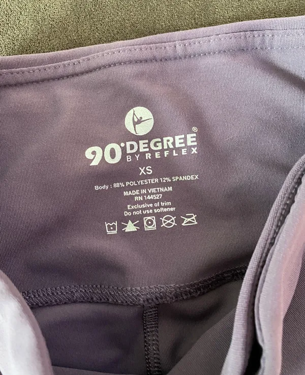 90 Degrees by Reflex Light Purple Star Leggings - Image 4