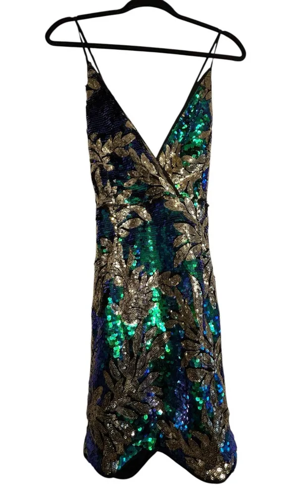 NWT Love and Other Things Multicolor Sequin Dress - Size M - Image 2