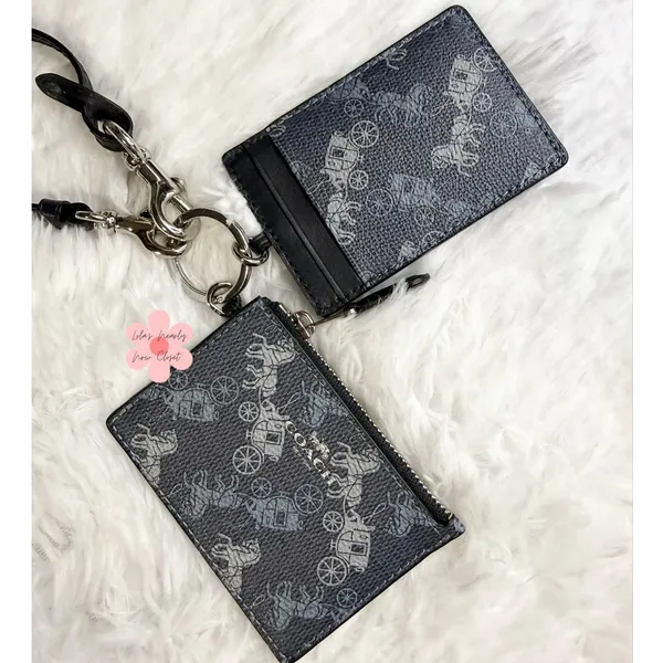 COACH ID Lanyard Card Holder Bundle Carriage Set - Image 3