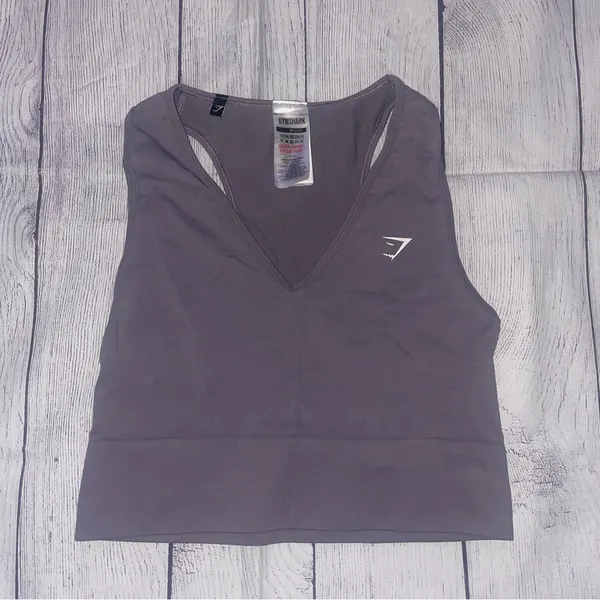 Gymshark Charcoal Everyday Sleeveless Croppes Tank - Image 2