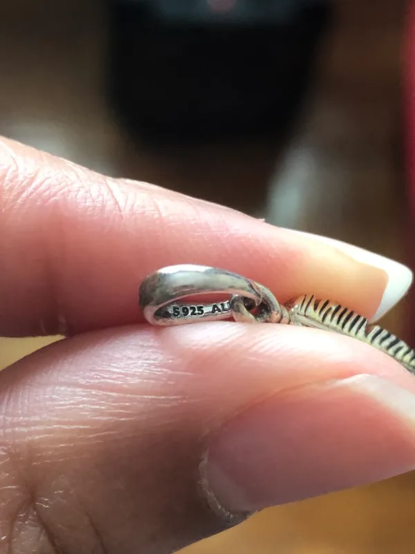 Pandora Sterling Silver Feather Pendent - Image 2