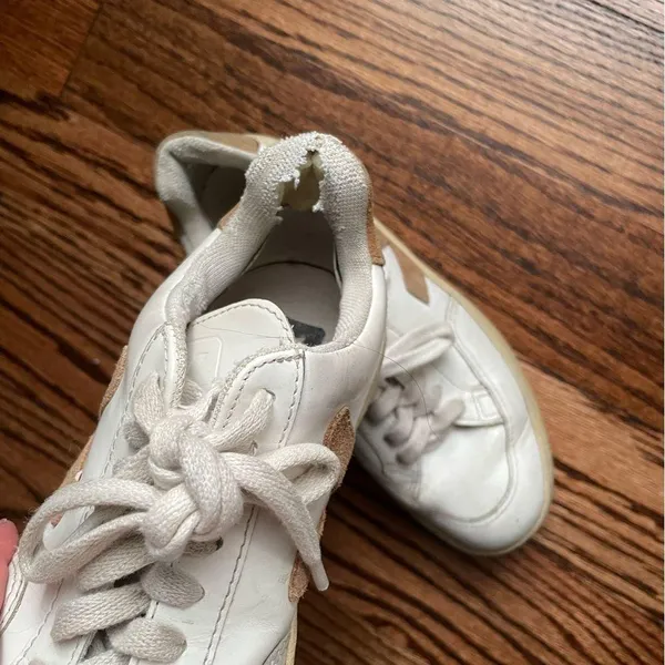 Veja White and Tan Sneakers 5 - Image 3