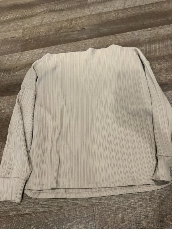 Abercrombie & Fitch Long-Sleeve Lounge Collection Wide Ribbed Slash Top - Image 6
