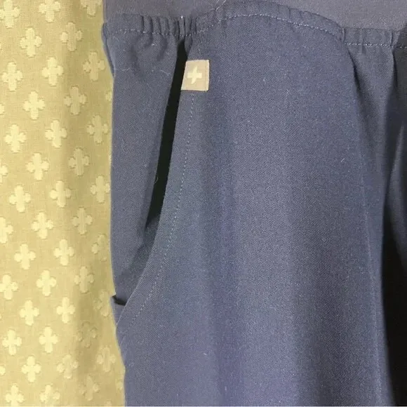 Figs Dark Blue High‎ Rise Zamora Jogger Scrub Pants - Image 4