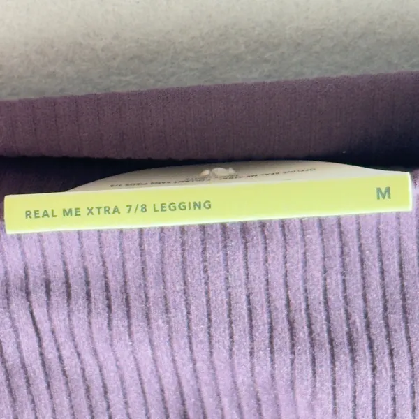 471 | NWT OFFLINE by Aerie Real Me Xtra Ribbed‎ 7/8 Legging Purple Womens Medium - Image 5