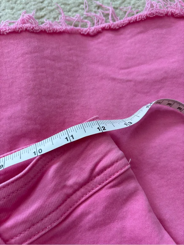 Zara Pink Wide Leg High Rise Jeans - Image 5