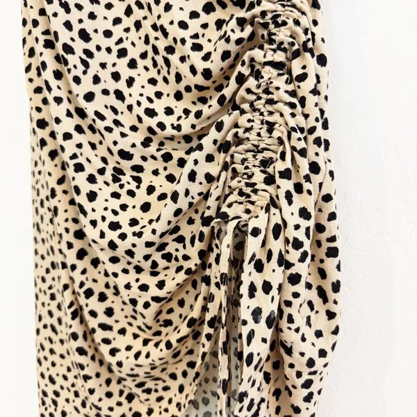 Pacsun Lottie Moss Leopard Crepe Dress XS Y2K Grunge Club Wear Indie Sleaze Chic - Image 7