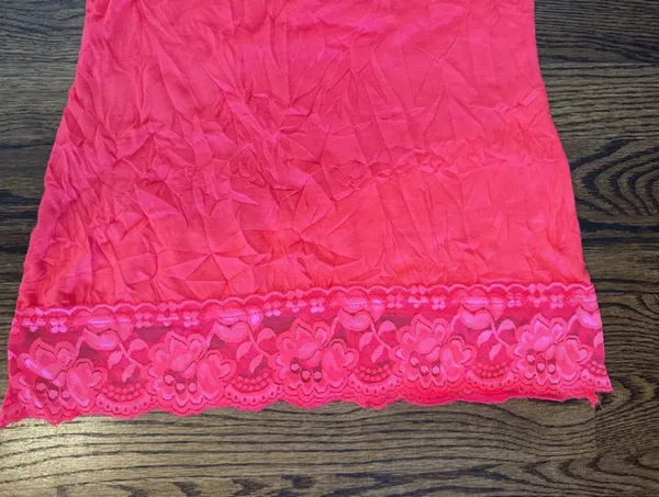 Maurice's Bright Pink Lace Trim Camisole - Image 3