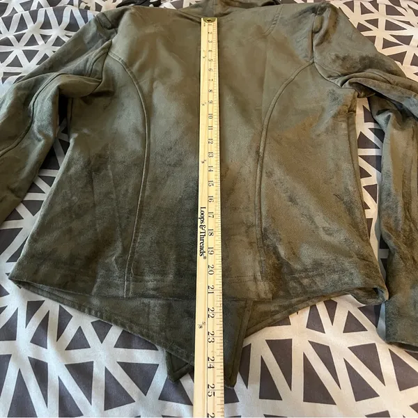 Lulus Wild at Heart Olive Green Vegan Suede Moto Jacket NWT‎ Size S - Image 14