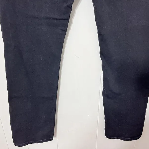 Levi’s Women’s Mid Rise Skinny Jeans Black Size 18 Stretch Denim - Image 7