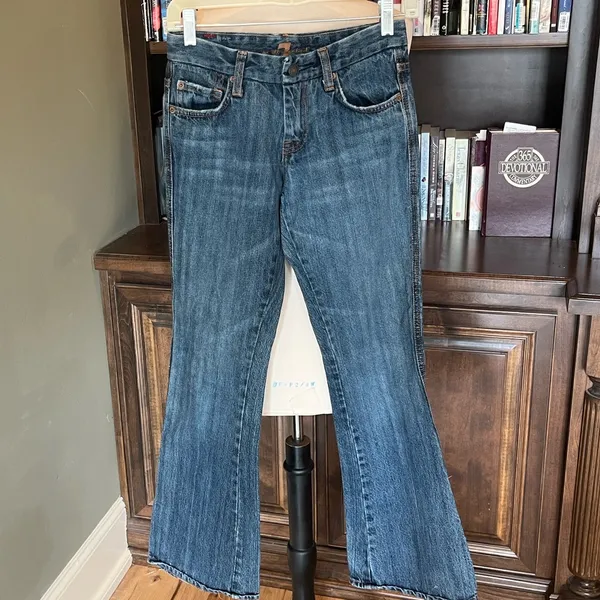 7 for all Mankind Low rise Jeans Bootcut Womens 27 - Image 14