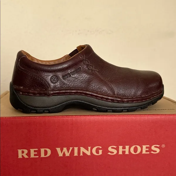 Red‎ Wing Women'S Style 2322 Leather Safety Shoes Slip-On Aluminum Toe Brown 5 - Image 5