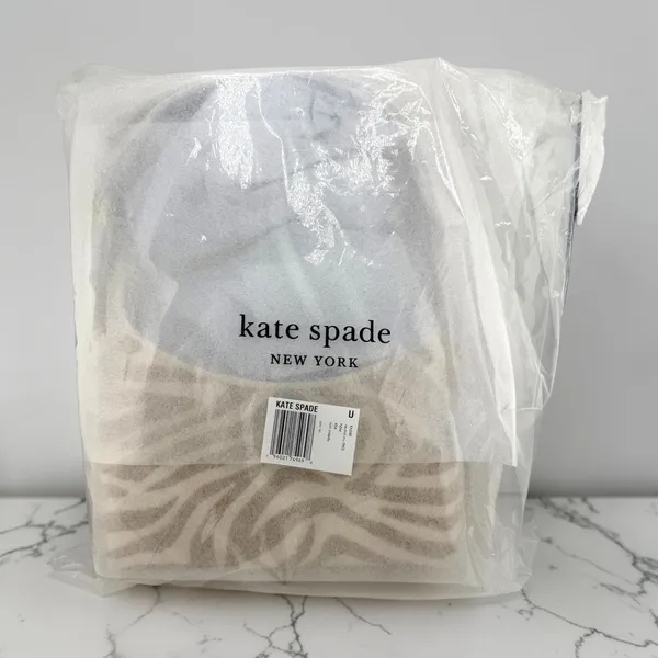 NWT Kate Spade 454 Zebra Print Mini Crossbody Bag Neutral Multi KN589 - Image 6
