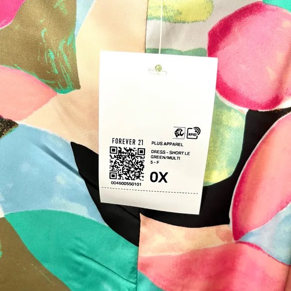 NWT Floral Satin Cowl Neck Midi Slip Dress with Slit - Size 0X / 12 - Image 5