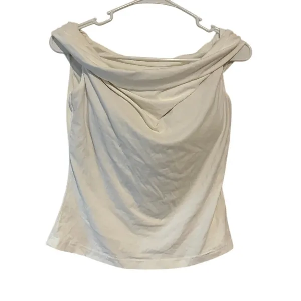 New OGL Women's Size Small White One Shoulder Skin Kiss Blouse Top - Image 2