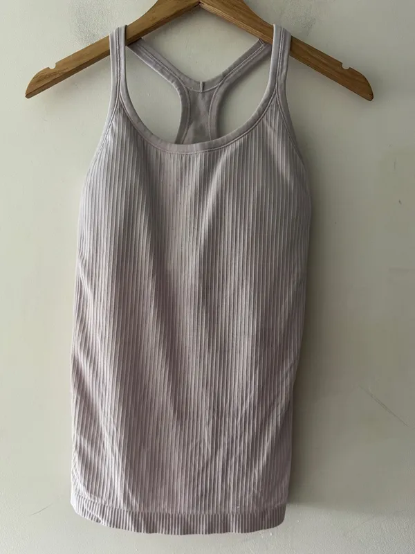 Lululemon Ebb to Street Tank Top Lilac Ether Square Dot‎ - Image 2