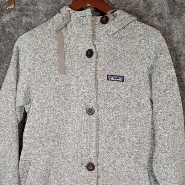 Patagonia Womens Better Sweater Coat Birch White Outdoor Winter Suze Xs - Image 3