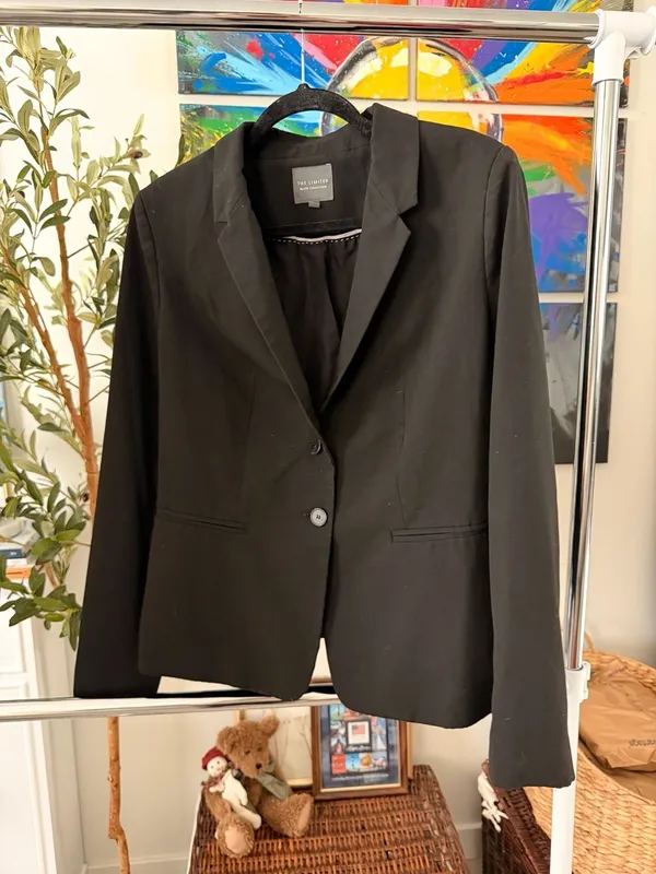 The Limited Black Collection Women's Corporate Chic Power Classic Blazer Size 12 - Image 7