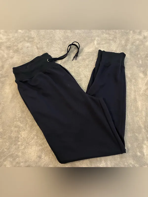 Women’s Fruit of the Loom Navy Jogger Pants with Drawstring Waist Size Small - Image 6