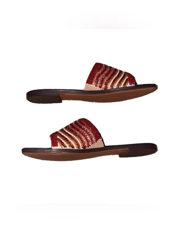 Sam Edelman Gallie Beaded Slide Sandal in Sunset Multi Size 7.5 New In Box - Image 5