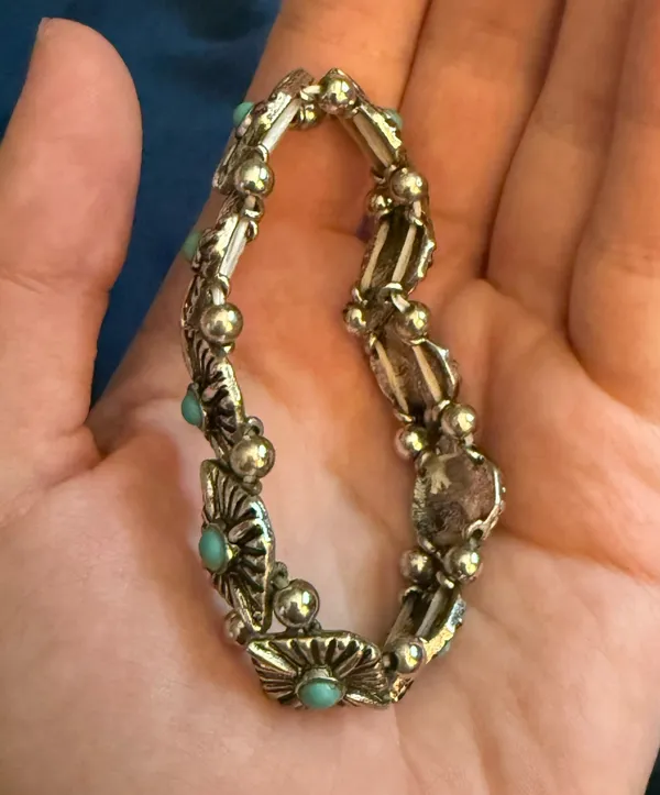 Faux turquoise bracelet Blue - Image 2