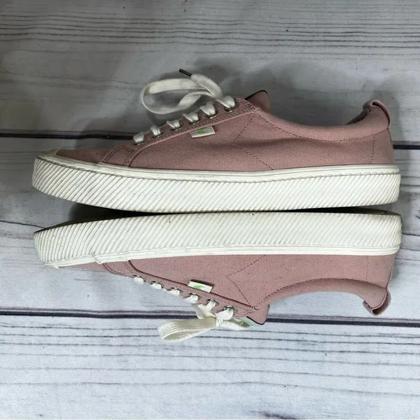 Cariuma OCA Low Rose Canvas Sneakers Shoes Unisex Sz Womens 10.5, Mens 9‎ - Image 7