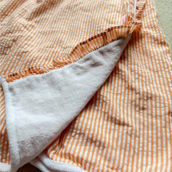Bella ifiore peach seersucker spa wrap Pink - Image 2