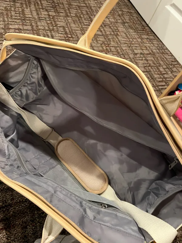 Amazon Cream and tan Sony carry-on bag #travel - Image 4