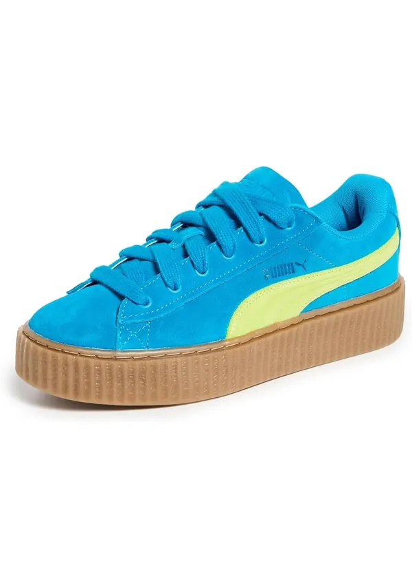 Fenty Puma By Rihanna Womens Fenty X Creeper Phatty Lace Up Sneakers Shoes Casual - Blue - Image 4
