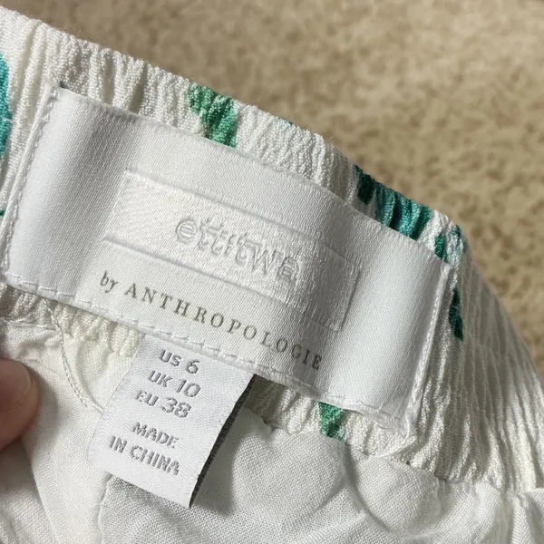 Anthropologie Ett Twa Christina Floral Toile Wide Leg Pants Womens 6‎ Flowy - Image 6