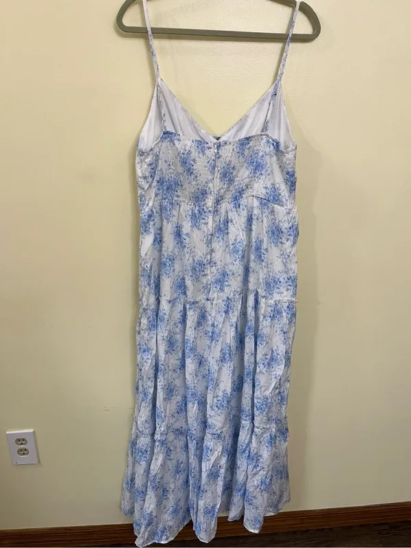 NEW Altar’d State Blue Floral Maxi Dress Size 3XL NWT - Image 7