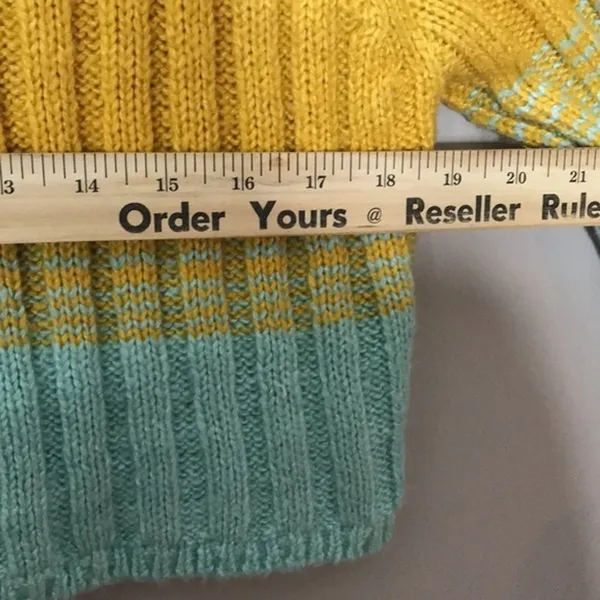 Urban outfitters BDG colorblock strip mock neck pullover sweater XS S - Image 4