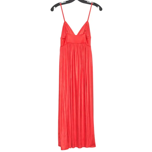 Urban Outfitters Babydoll Dress Y2K Empire Waist Romantic Boho Flowy Midi Red XS - Image 3