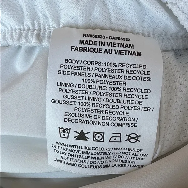 NWOT Nike DRI-FIT Women's White Running Athletic Gym Workout Shorts size S - Image 11