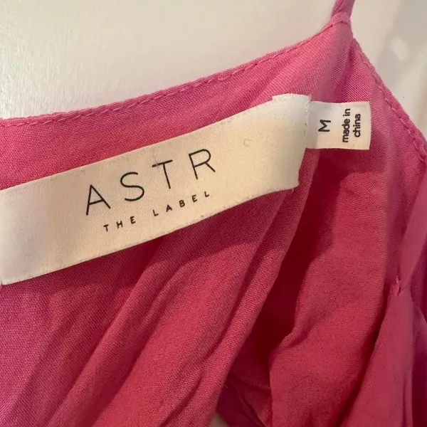 ASTR The Label Pink Sanger Cut Out Goddess Maxi Dress Size Medium Resort Wear - Image 5