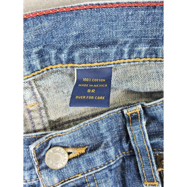 Vintage Abercrombie & Fitch Jeans Women 8 Flare Low Rise Bootcut Pocket 90s‎ Y2K - Image 2