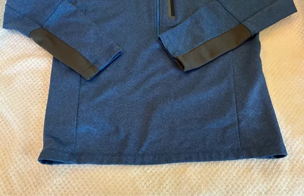 Men’s North Face Quarter-Zip Blue Pullover Size Large - Image 2