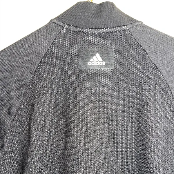 Women’s Black Zip-Front Track Jacket with‎ Stripe Sleeve XS - Image 4