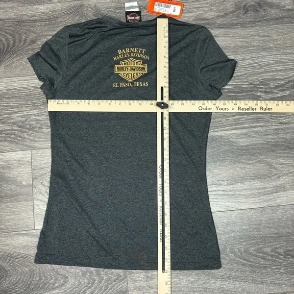 Harley Davidson moisture‎ Wicking V Neck women’s small 179 - Image 5