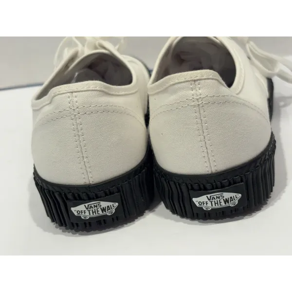 Vans Authentic Creeper White Canvas Black Sole Sneakers Women’s 8.5 Men’s 7 - Image 5
