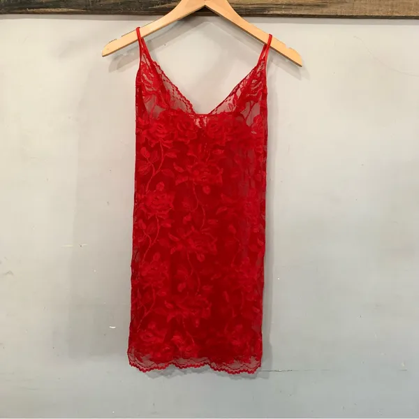 Victoria's Secret lace floral mini y2k dress size Large - Image 2